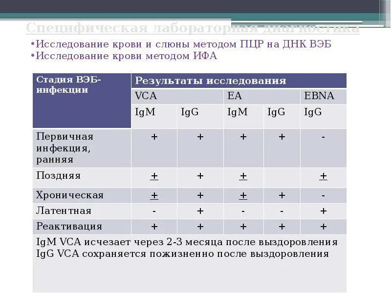 Эпштейн барр в слюне