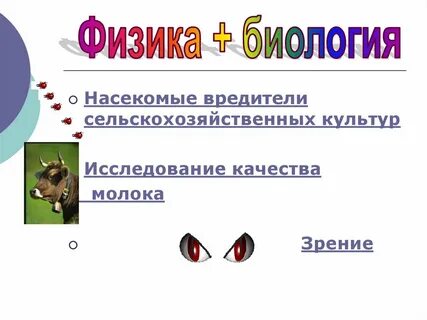 Физика в биологии
