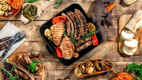 Мясо и овощи меню