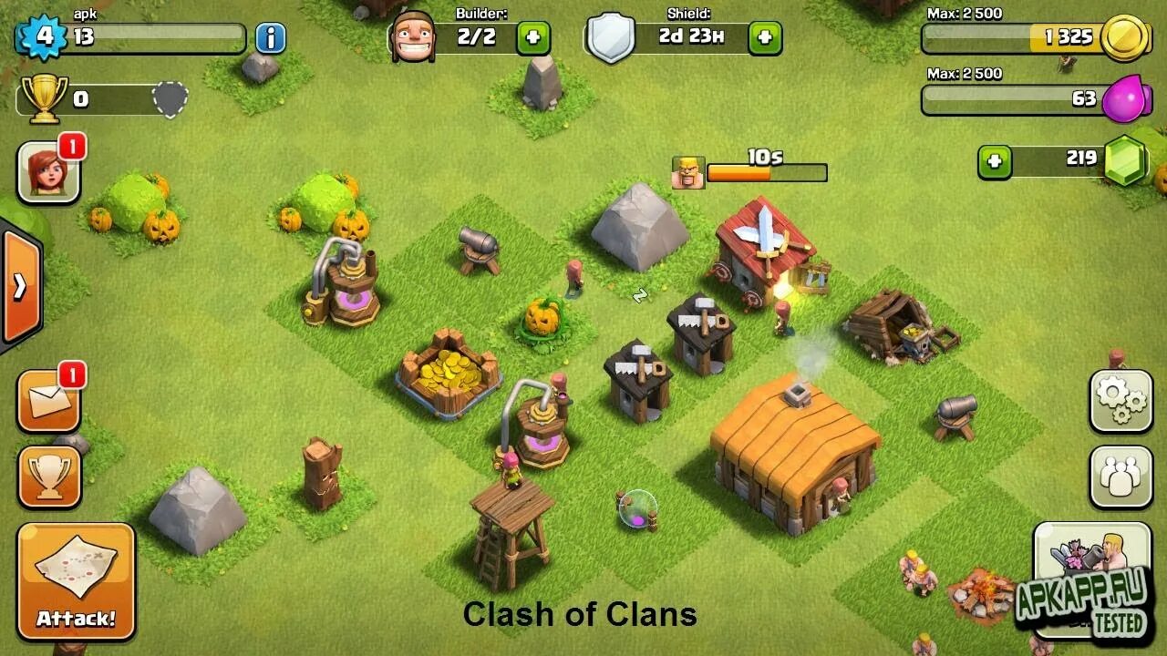 Взломанная игра clash of clans. Взломанный клэш оф кланс. Игра на андроид Clash. Клэш оф кланс атака.