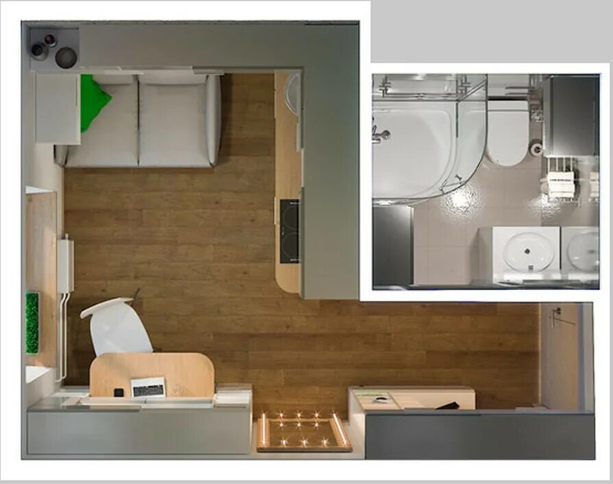 Купить студию, 10.2 м² по адресу Москва, Елецкая улица, 31 к1, 1 этаж, метро Зяб