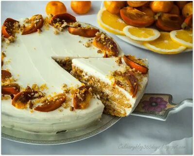 Торт морковный с апельсином и орехами