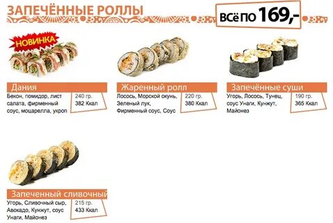 Сколько калорий в жареных роллах
