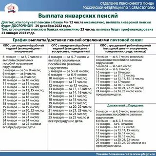 Какие выплаты пенсионерам в январе