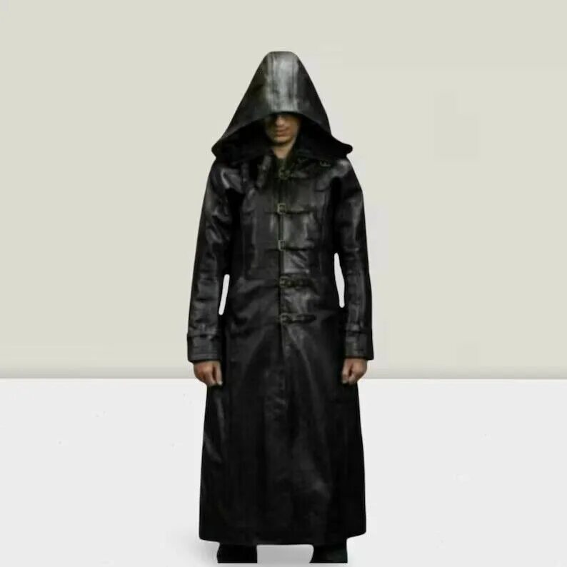 Как называется кожаный плащ. Mens coat long jacket gothic steampunk с капюшоном. пальто trench coat мужской кожаный. trench coat черный плащ кожаный.
