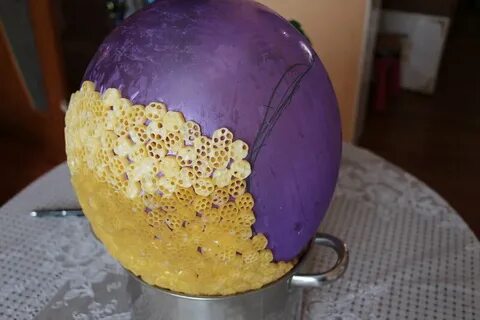 Яйцо из макарон на пасху своими руками