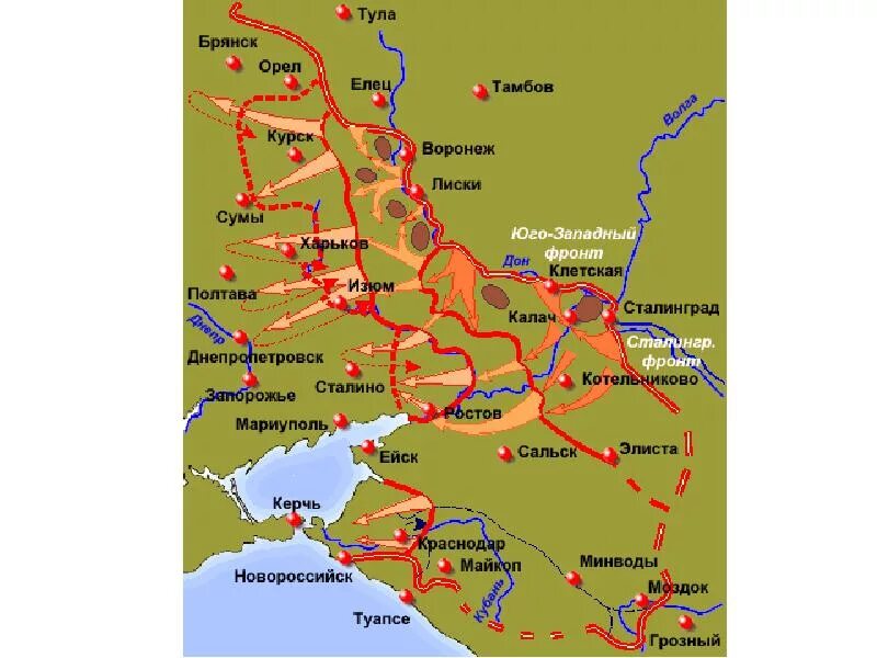 Где проходила каждый. Карта оборона Сталинградская битва 1942-1943. Карта Сталинградская битва 1941-1942. Сталинградская битва 1942-1943 годы карта.