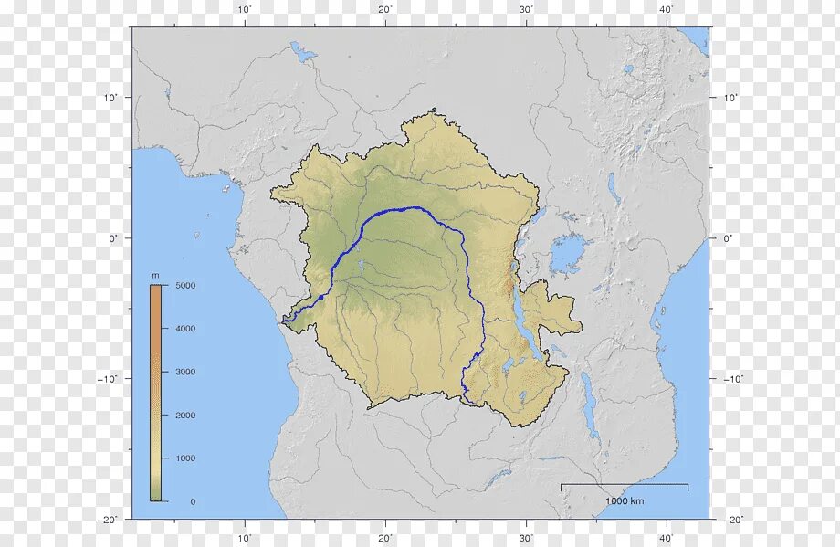 Река конго какой бассейн. Африка бассейн реки Конго. Река Конго на карте. Река Конго на физической карте.