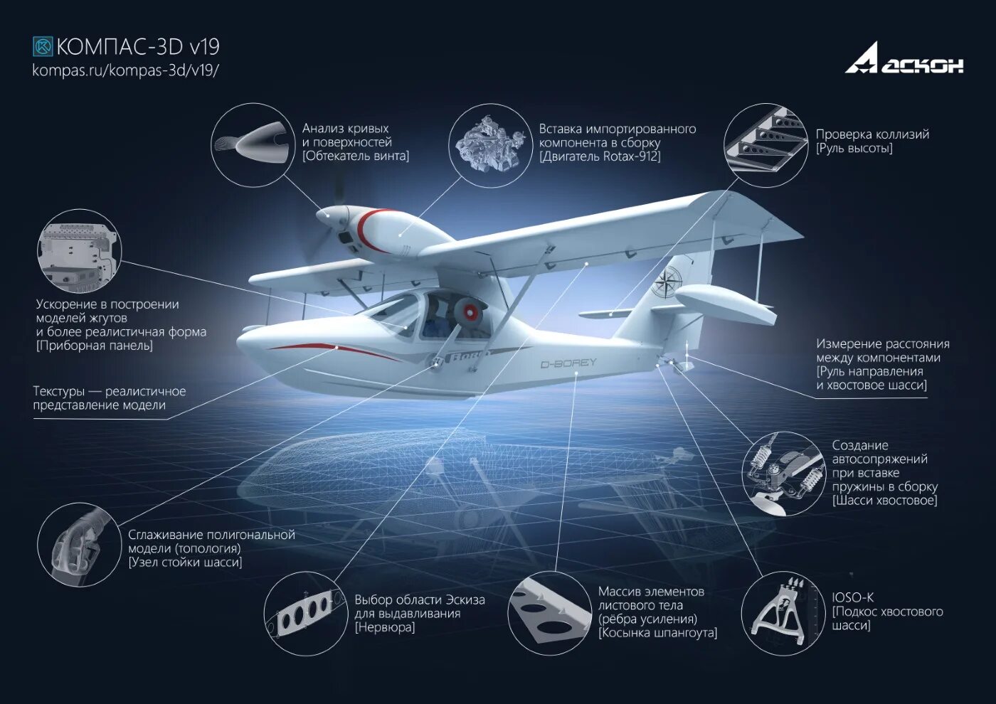 Аскон версии компас. Компас 3д v19. Интерфейс компас 3d v19. Компас 3d версия 19. АСКОН компас 3д 21.