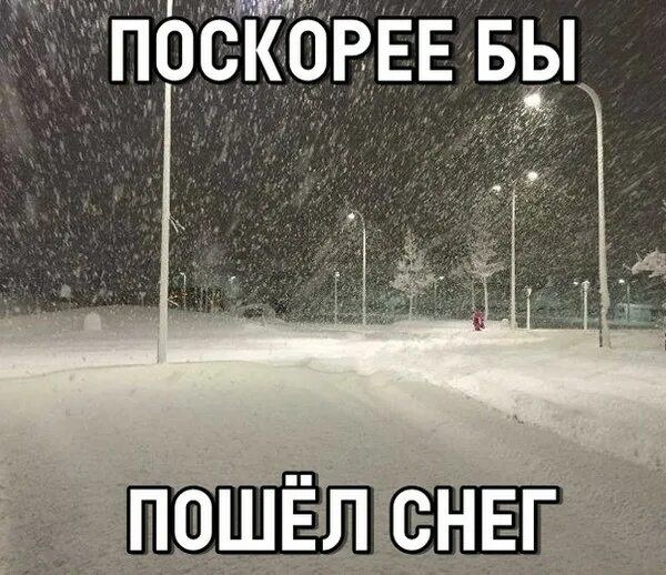 Скоро сугробы