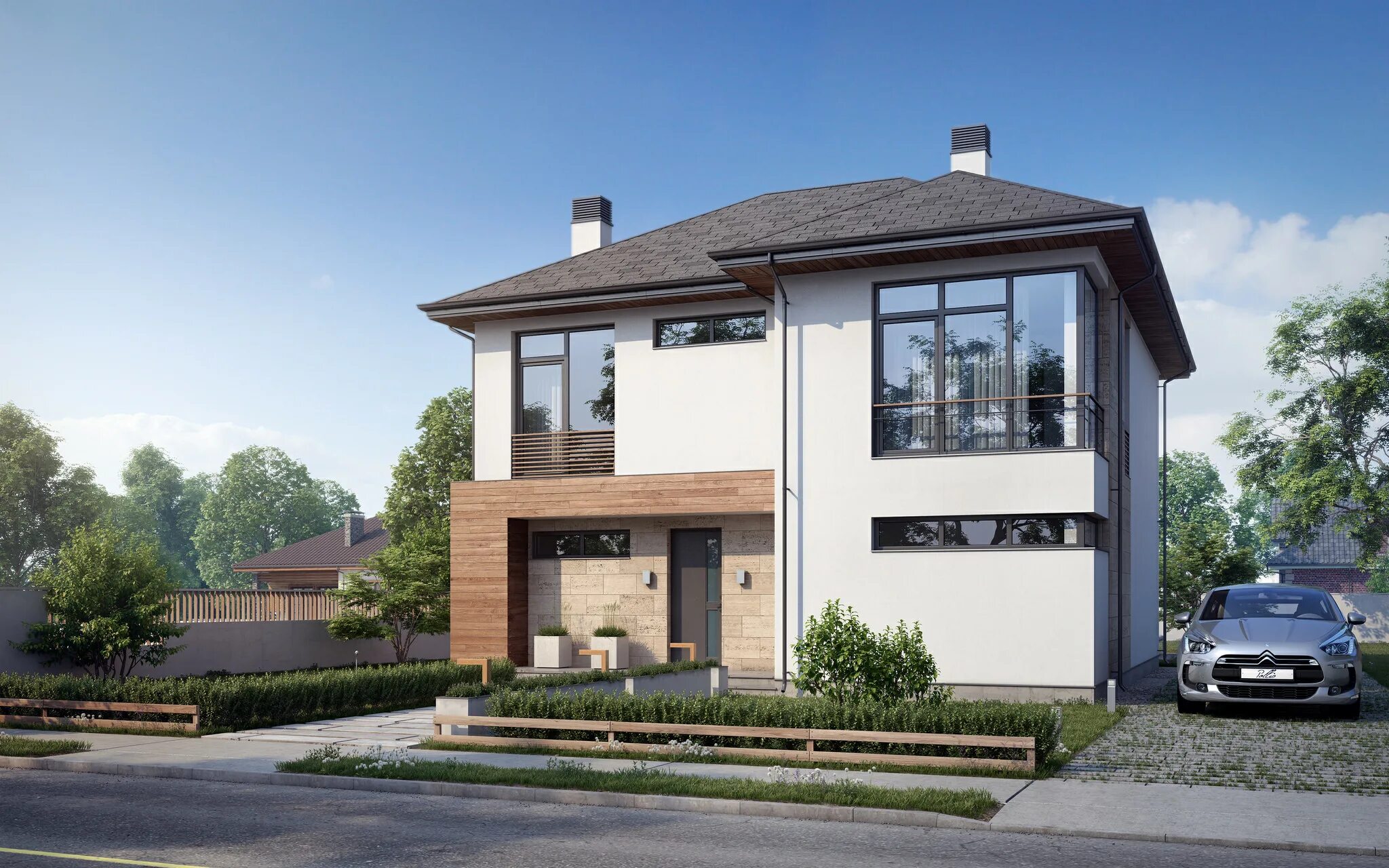 Проект современного европейского коттеджа HomeAdore on X Architecture house, Modern house plans, House exterior