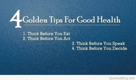 Think before you need