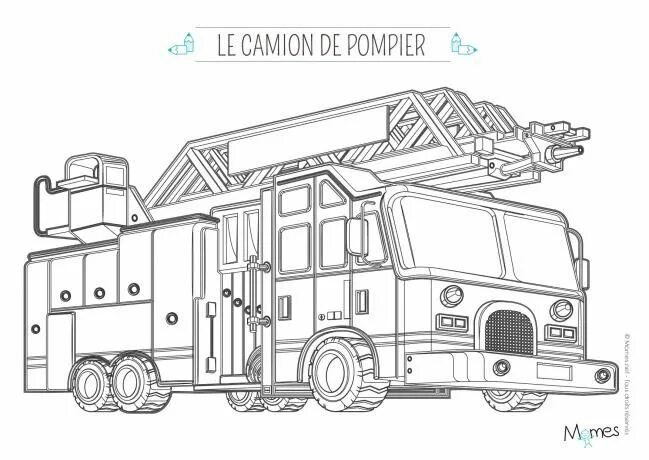 Bộ sưu tập tranh tô màu xe cứu hỏa cho bé đẹp nhất Xe cứu hỏa, Ô tô, Giao thông