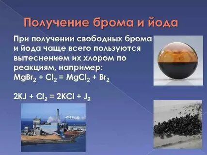 Получение брома