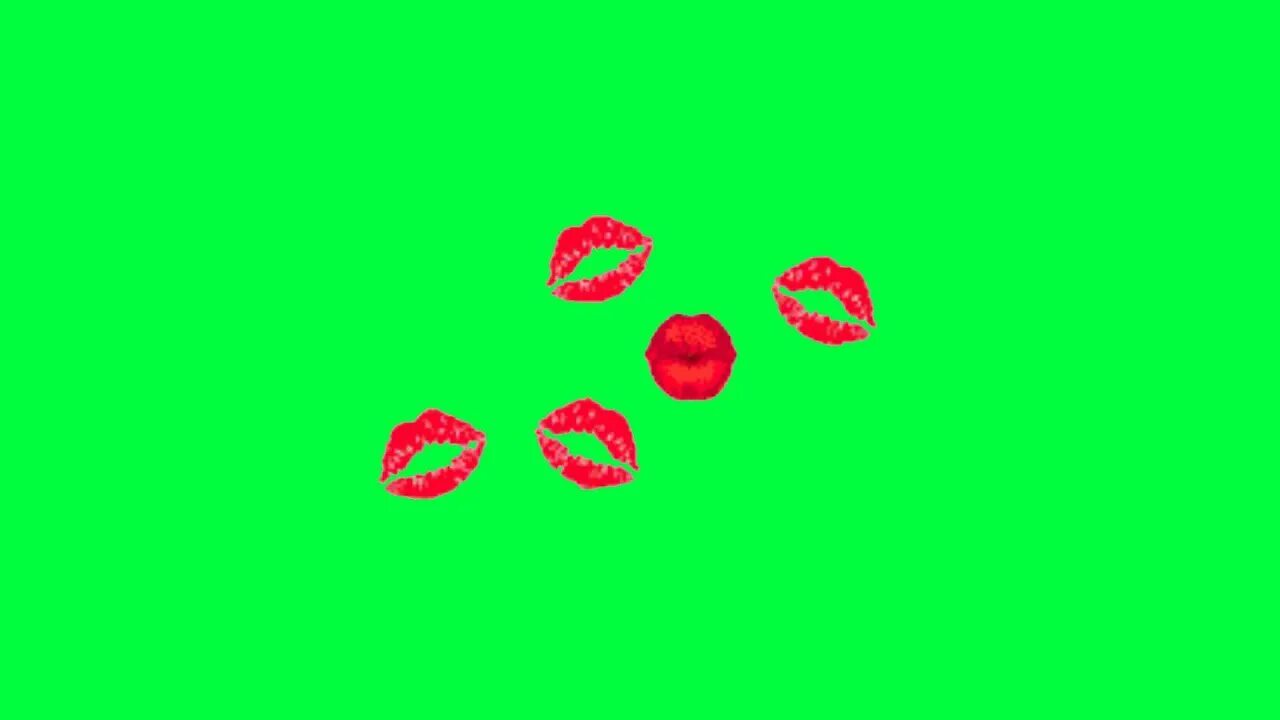 Губы футаж. Поцелуй хромакей. футаж поцелуя. поцелуйчики на зелёном фоне. футаж поцелуйчики.