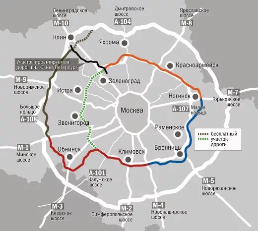 Км от кольцевой. Трасса а 108 на карте Московской. Малое Московское кольцо и ЦКАД. Московское Малое кольцо (а107) / ЦКАД. Московского малого кольца а 107.