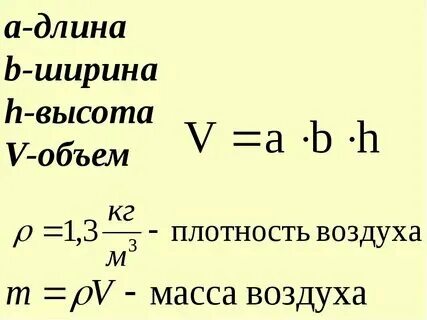 Как в физике обозначается ширина и длина