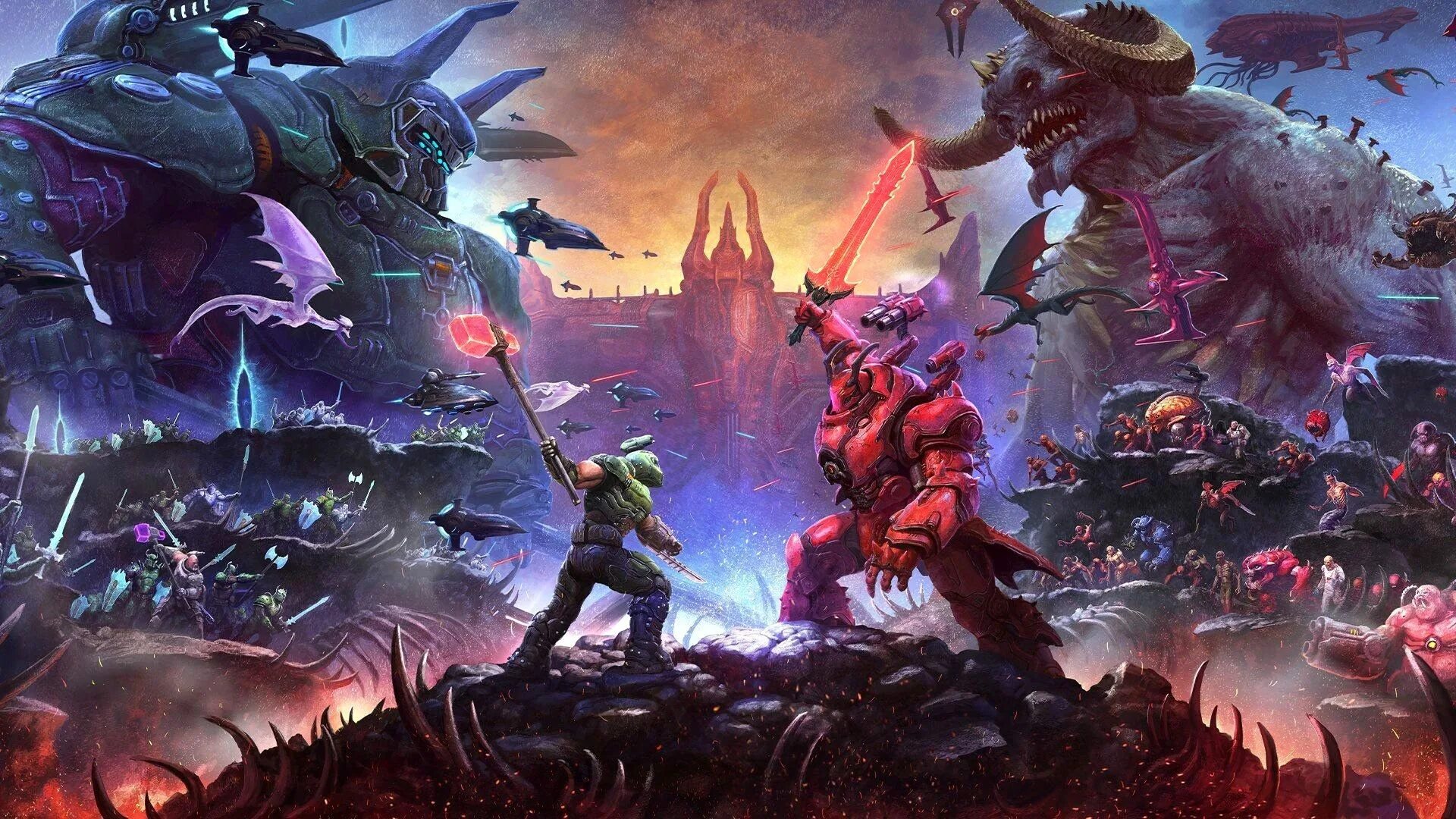 Дум 4 дополнения. Doom eternal ancient gods part 2. doom eternal the ancient gods. дум этернал 2 дополнение. doom eternal the ancient gods part two постер.