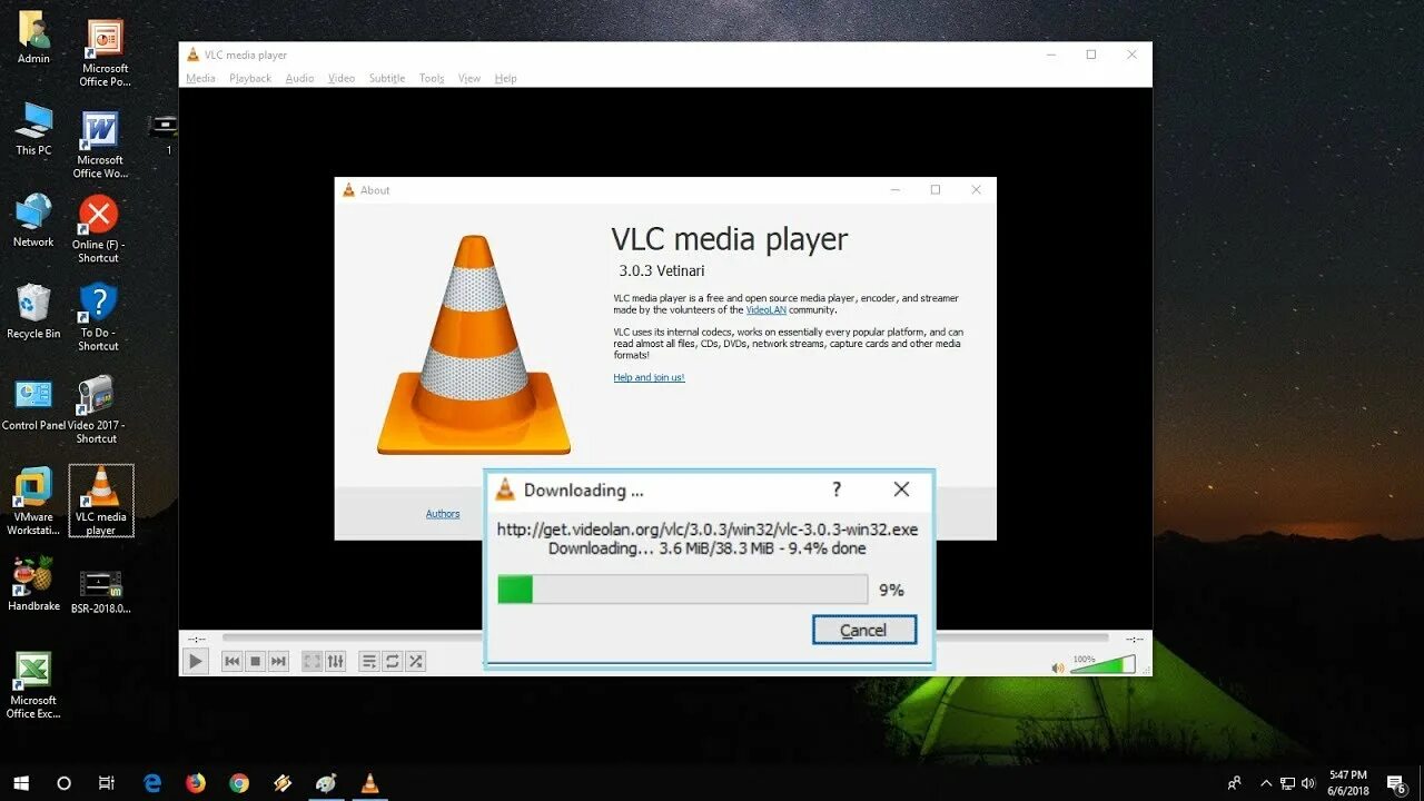 Видео плеере vlc