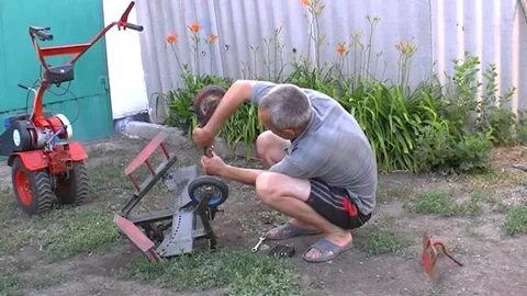 Приспособления к мотоблокам видео
