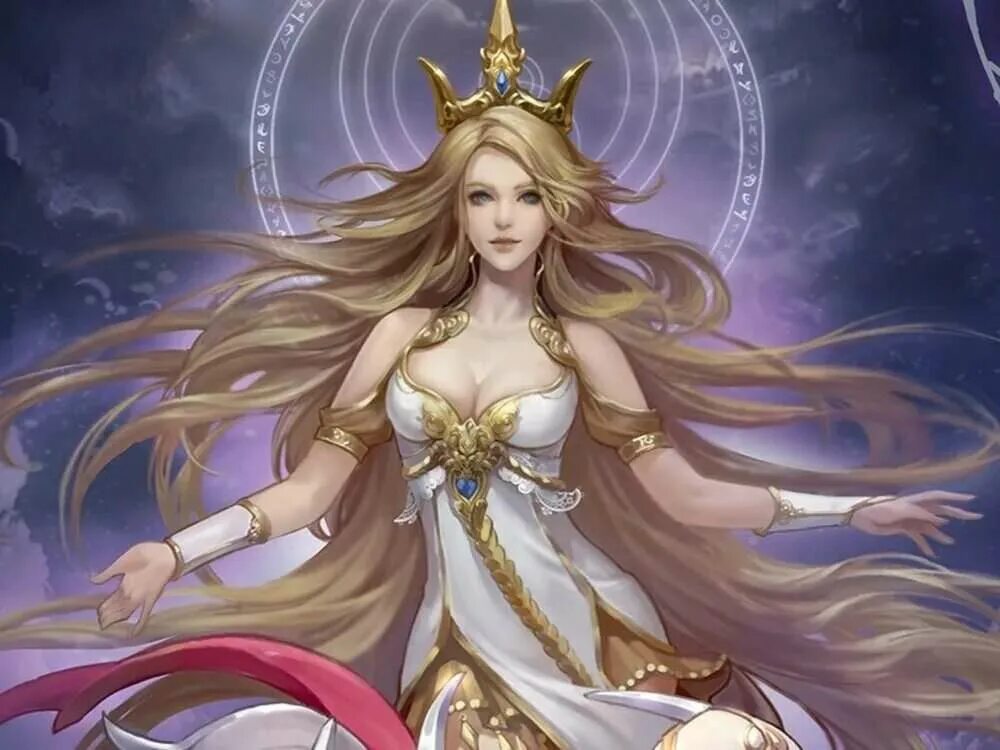 Богиня с золотыми волосами. Blonde goddess