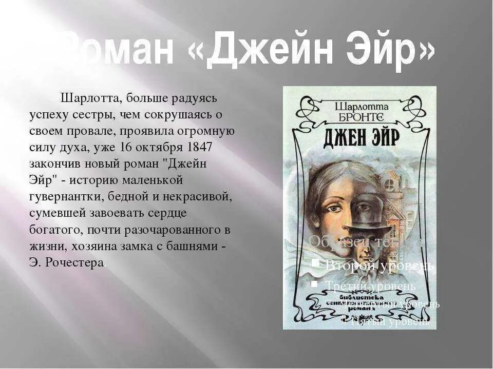 Джейн эйр краткое описание