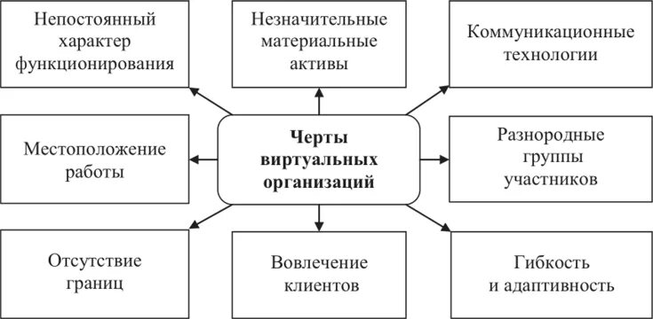 Характер функционирования организации. Виртуальная структура организации. Виртуальные организации примеры. Виртуальная организационная структура. Виды виртуальных организаций.