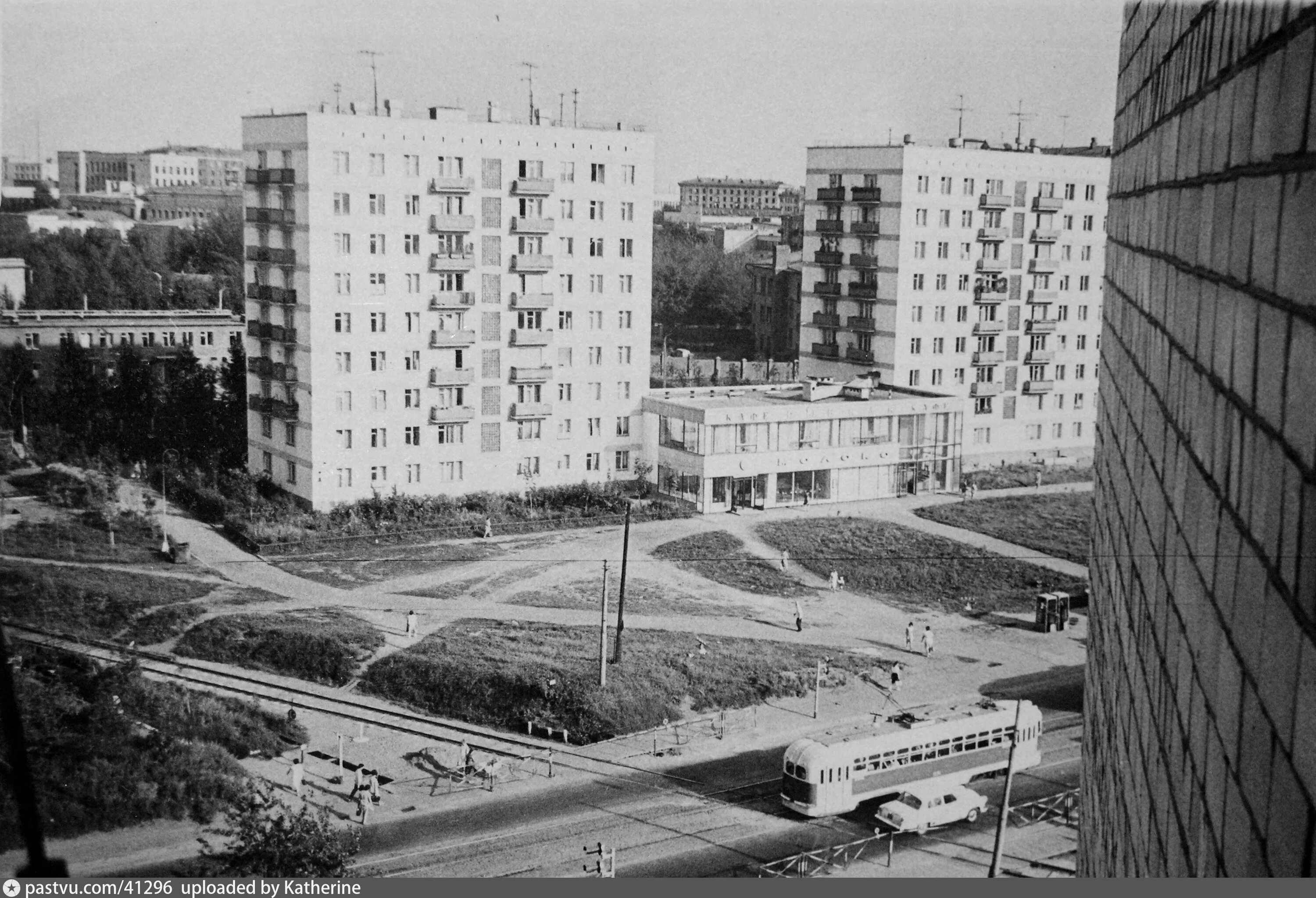 Г москва старые фото симоновский вал Многоплановый вид с улицы Симоновский Вал Retro photos
