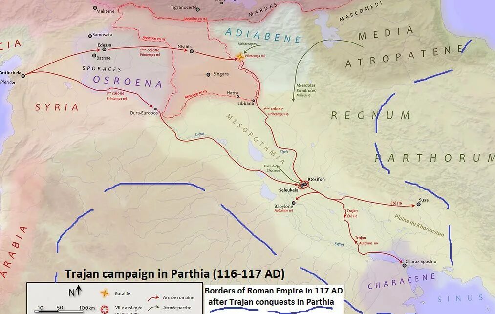 Парфия это. Парфянский поход Траяна. Парфянский поход Траяна карта.