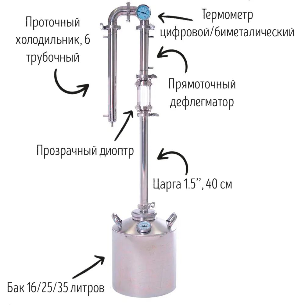 Для чего нужен диоптр для самогонного. Колонна для самогонного аппарата 1.5 дюйма. Самогонный аппарат с дистиллятором и ректификационной колонной. Колонна для самогонного аппарата 1.5 дюйма с диоптром. Бражная колонна 1.5 с диоптром.
