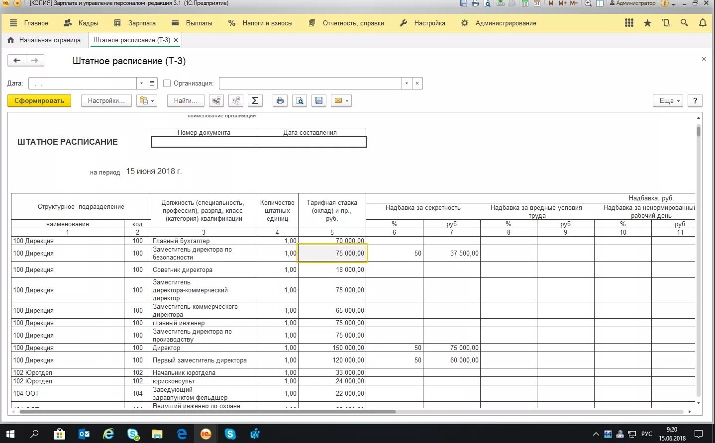 Штатная расстановка в 1с. Штатная расстановка в 1с. Штатная расстановка 1с 8. 3 бухгалтерия. Штатная расстановка отчет в 1с.