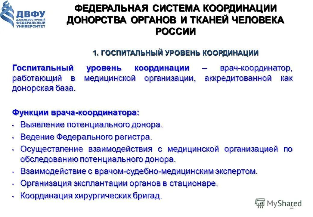 уровни координации