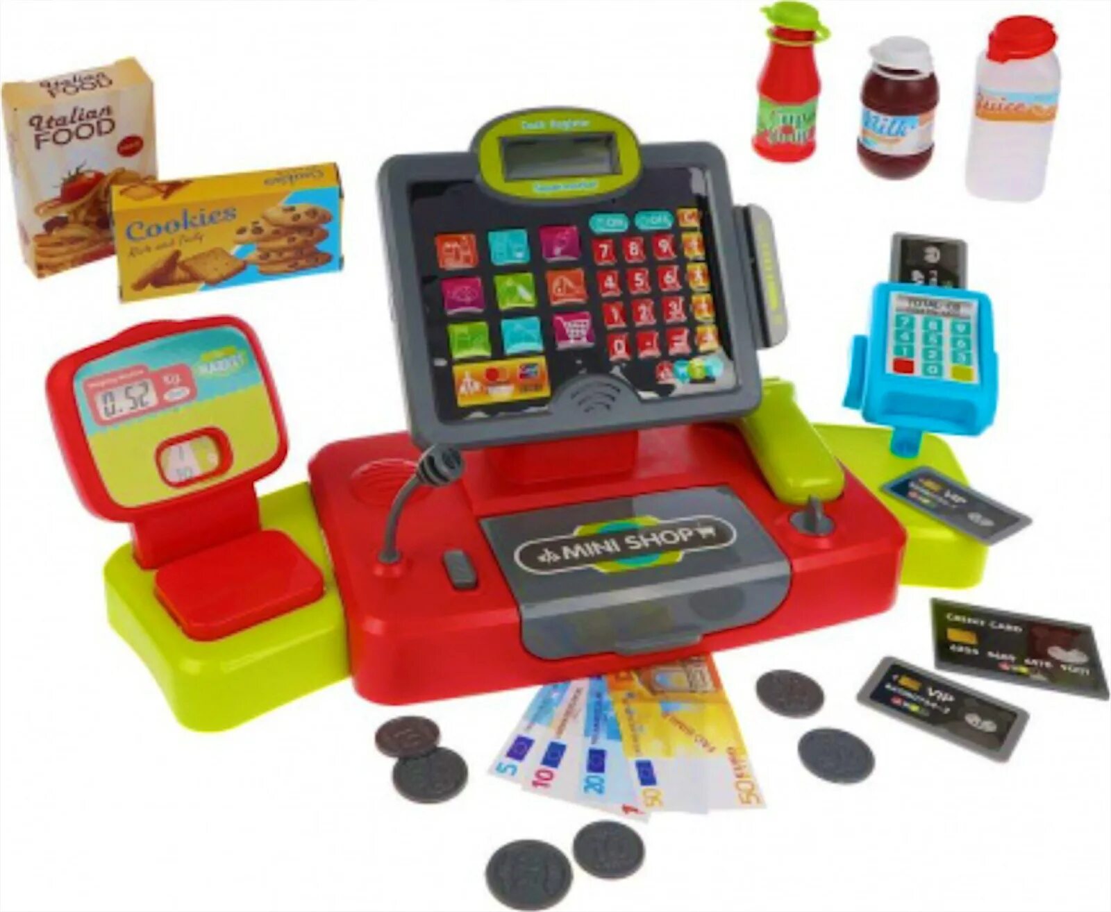 Игровой набор касса. Игровой набор касса с продуктами. Игра магазин игрушек. Детские электронные кассы.