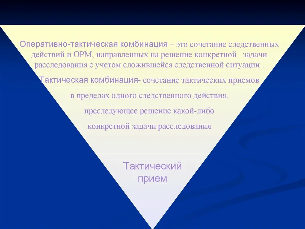 Прием тактической комбинации. Тактическая комбинация это в криминалистике. Оперативно тактические действия. Виды тактических комбинаций.