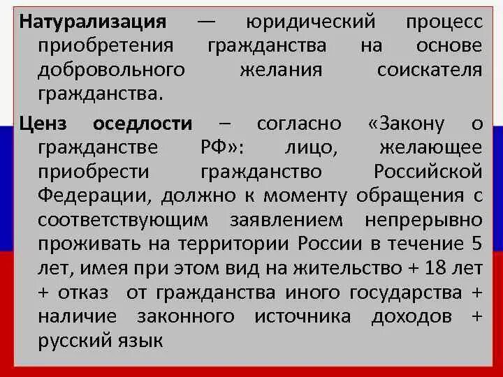 Ценз гражданства. Гражданство по праву крови в России. Натурализация гражданства это. Натурализация это. Гражданство по праву крови примеры.