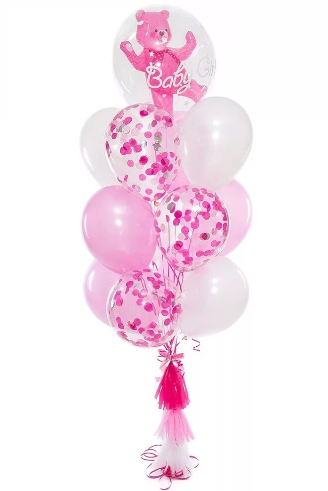 Воздушные шары москва недорого купить. Розовые шары для девочки. Девочка с шариками. Шары на 3 года девочке. Фонтан из шаров для девочки 3 года.