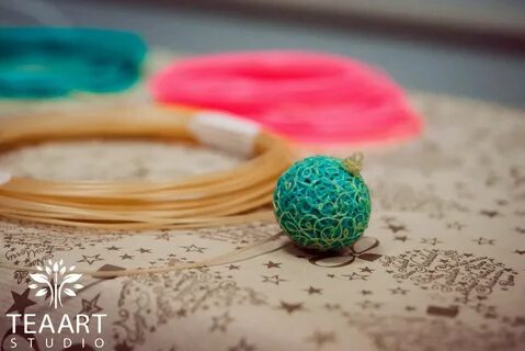 Новогодние игрушки из 3 д ручки