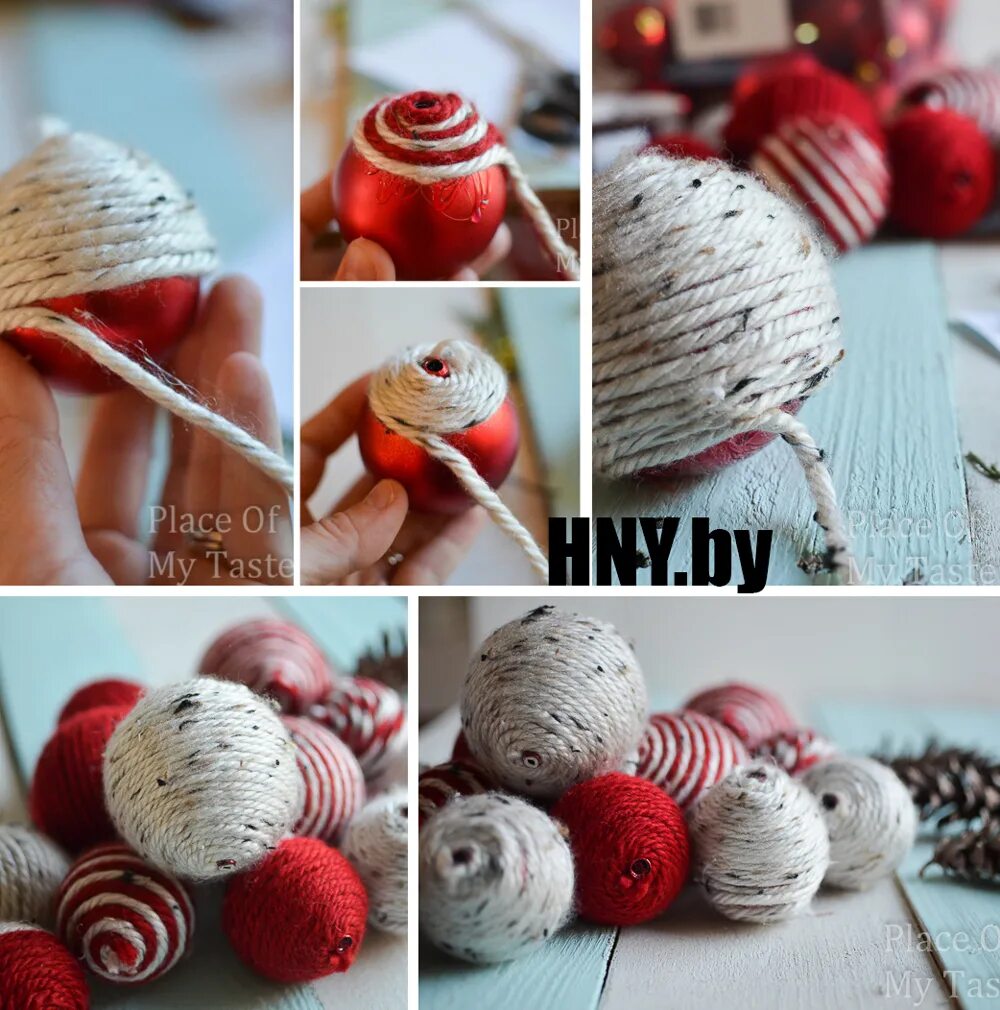 игрушка из ниток своими руками на новый год. новогодние венки из пряжи. украшения из вязальных ниток. поделки из ниток. снежинки из ниток для вязания.