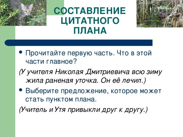 План повествовательного текста. Изложение по цитатному плану. Изложение уточка Утя. Изложение 4 класс в доме учителя