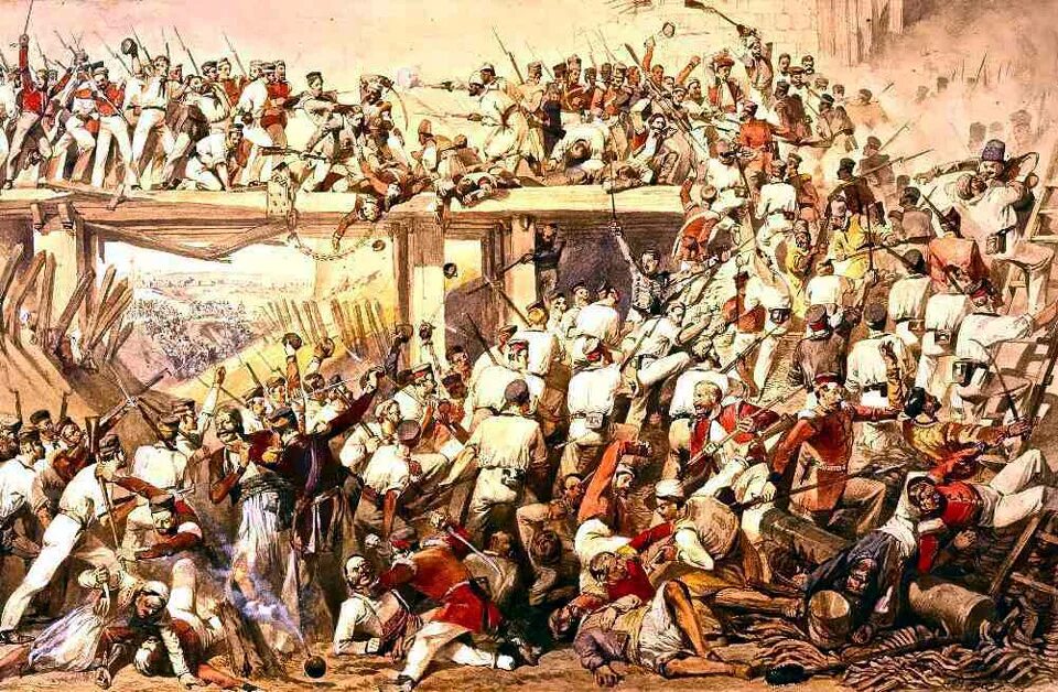 Подавила восстание. Восстание сипаев 1857-1858. восстание сипаев в индии. восстание в индии в 1857 г сражение у стен дели. восстание сипаев в индии 19 век.
