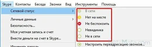 Как сделать статус не в сети. Статусы в скайпе. Как поставить статус в скайпе. Сетевой статус. Статусы в скайпе для бизнеса.