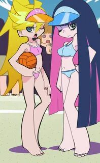 Model sheets and screenshots of Panty and Stocking Anarchy from Panty &...