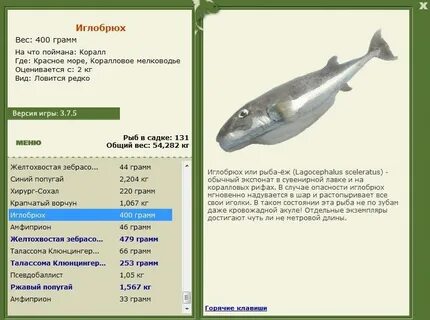 Где ловить иглобрюха
