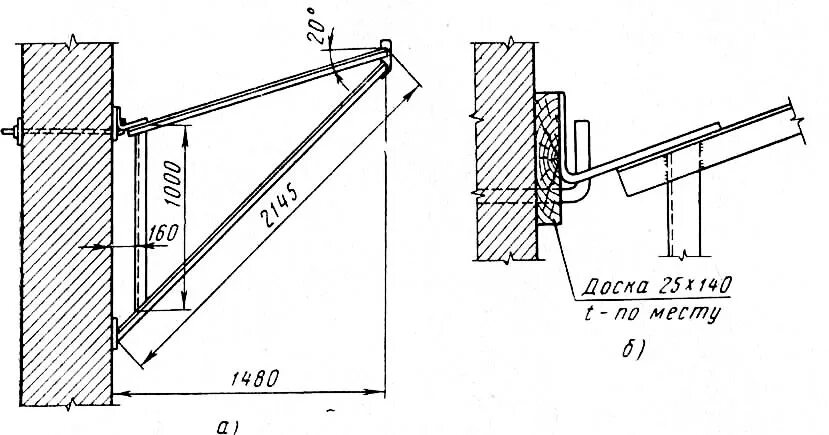 Устройство защитного козырька. Защитное ограждение строительной площадки чертеж. Защитные козырьки в строительстве. Защитное ограждение строительной площадки чертеж. Крепление козырька к кирпичной стене чертеж.