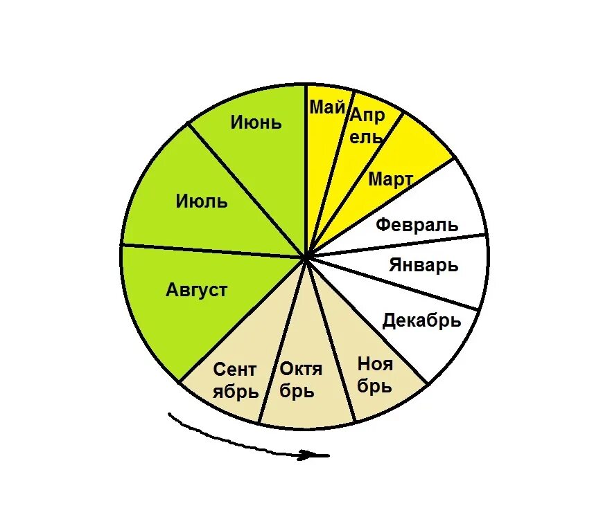 Сколько времени в круге. Год в виде круга. Месяца года по часовой стрелке. Месяца по кругу по часовой. Календарь против часовой стрелки.