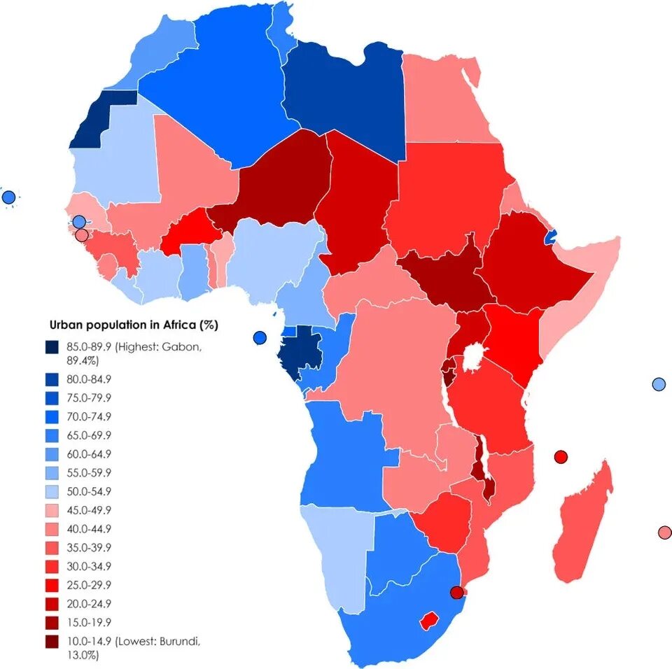 Численность восточной африки. Карта плотности населения ЮАР. Карта урбанизации Африки. Урбанизация Африки. Уровень урбанизации населения Африки.