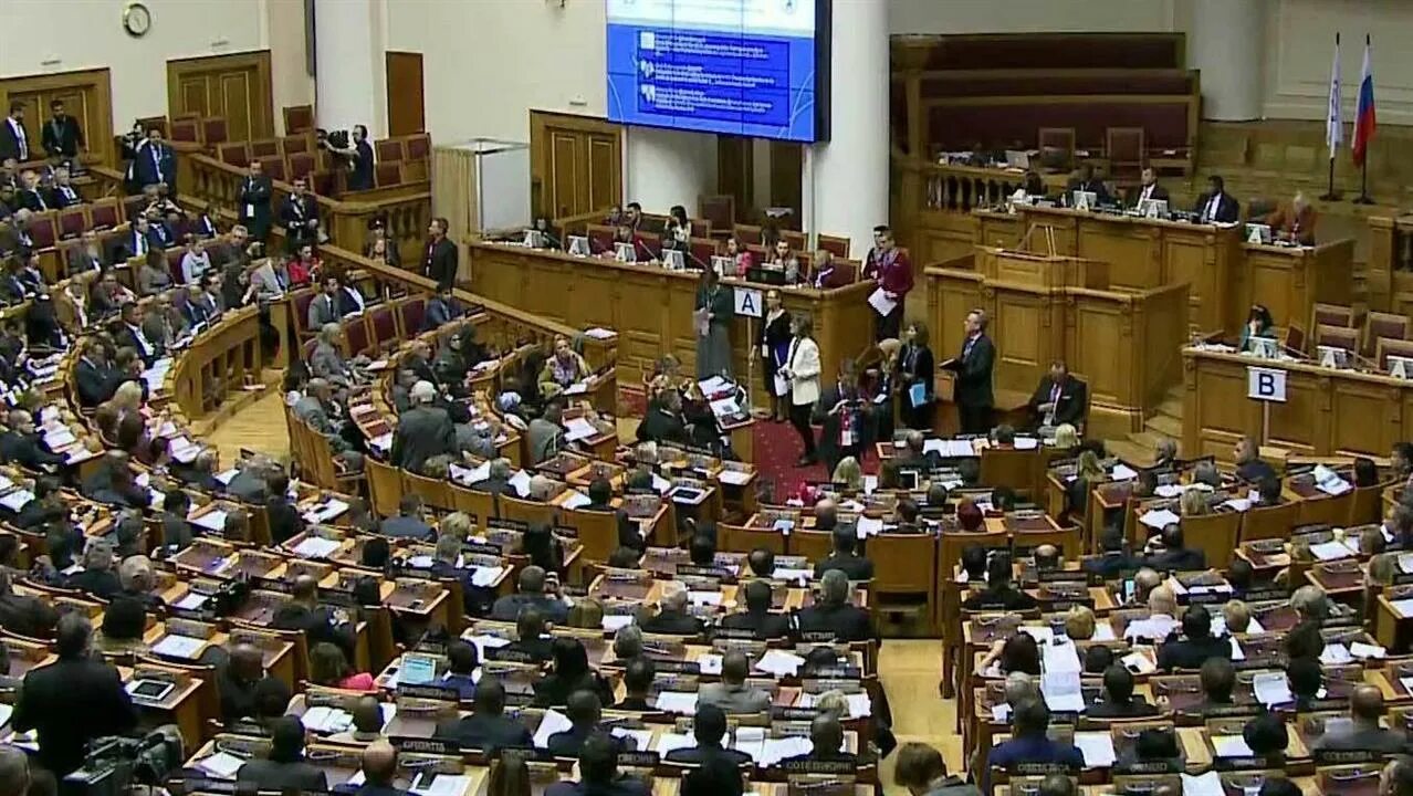 137-Я Ассамблея Межпарламентского Союза. Первая Петербургская Ассамблея. Заседание всех стран. Ассамблея это.