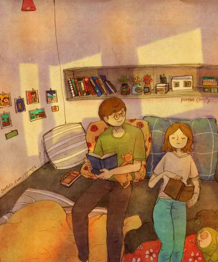 Корейская художница puuung. Puuung иллюстрации. Художник puuung. Корейский художник puuung. Человек он в мелочах.