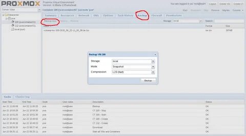 Proxmox репликация