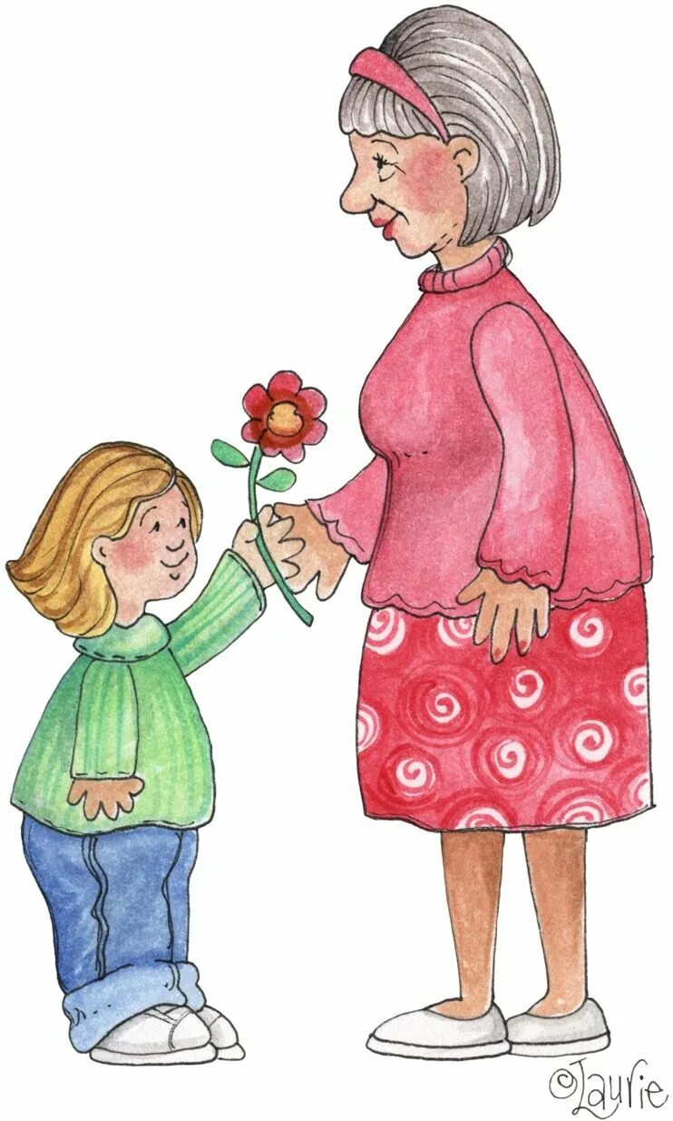 Дети поздравляют бабушек. Нарисовать бабушку. Бабушка рисунок. Девочка дарит цветы бабушке. Бабушка рисунок для детей.